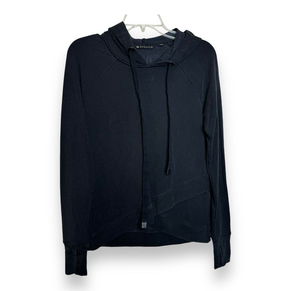 Athleta Pinnacle Criss Cross Hoodie Women's‎ Size XS Black